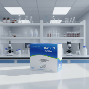 Kit de <span class=keywords><strong>test</strong></span> rapide à domicile en une étape pour la mesure du taux d'<span class=keywords><strong>hormone</strong></span> folliculo-stimulante (FSH) dans l'urine, Or Colloïdal Baysen - Product Image 1