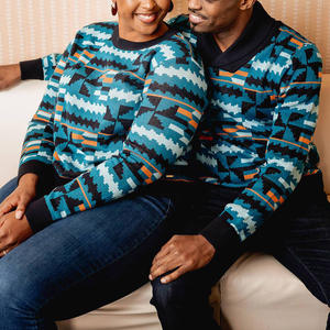 Chandail de vêtements pour hommes à imprimé africain Kente de conception personnalisée en Europe et aux États-Unis pour <span class=keywords><strong>2022</strong></span> - Product Image 6