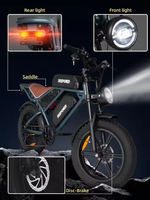 Vélo de montagne électrique pour adultes, moteur sans balais 1500W, batterie lithium 48V 30Ah, freins à disque hydrauliques, cadre en aluminium, vélo électrique tout-terrain