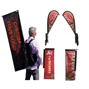 High-Quality Business Backpack Flag Customized Double Sided Beach Backpack Flags Trendy Backpack Flags - Product Image 1