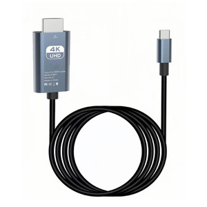 <span class=keywords><strong>Adaptateur</strong></span> de transfert audio-vidéo haute vitesse 4K UHD Type-<span class=keywords><strong>C</strong></span> en alliage d'aluminium plaqué or compatible <span class=keywords><strong>Thunderbolt</strong></span> 3 pour ordinateur et téléviseur - Product Image 1