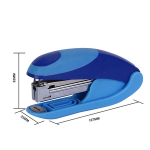 Agrafeuse de bureau manuelle Eagle Mini en plastique pour agrafes n°10, petite agrafeuse de bureau S5151B - Product Image 3