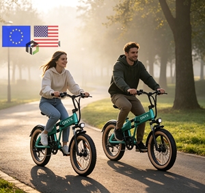 Vélo électrique de montagne pliable ONYX à 7 vitesses, 48V 500W, pneus larges, avec moteur sans balais et batterie au lithium pour adultes tout-terrain - Product Image 1
