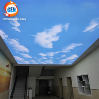 Plafond extensible FOXYGEN imperméable et ultra-brillant bleu ciel pour aquarium marin et décoration intérieure