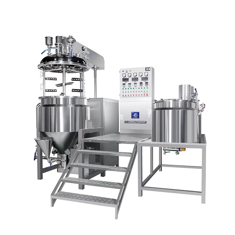 Оборудование для смешивания лосьона для тела Вакуумный гомогенизатор эмульгатор миксер 50-100 литров лабораторный гомогенизатор машина для производства крема
