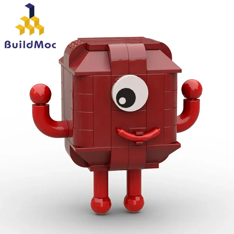 BuildMoc Numberblocks bir yapı taşları Set film TV serisi karikatür numarası eğitim tuğla oyuncaklar çocuklar için doğum günü hediyeleri
