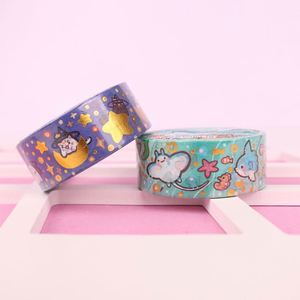 Custom Charm <b>Washi</b> <b>Tape</b> Decoration Printed White Paper Block Set Sticker Stationery <b>Tapes</b> Cartoon Promotional Welcome Gifts - Product Image 4