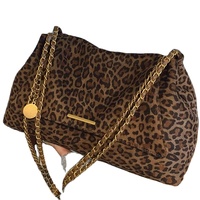 Nouveau Sac à Bandoulière Vintage Grande Capacité pour Femme, Motif Léopard Tendance, Deux Bretelles, Idéal pour l'Été – Cadeau de Noël
