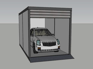 Bán hàng nóng ngoài trời nhà kim loại tấm sắt Container xe tải xe carport khung thép nhà để xe cho xe đậu xe lưu trữ xe nơi trú ẩn - Product Image 5