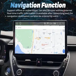 Navigation GPS DSP 13.3 "2K écran multimédia DVD lecteur vidéo pour Toyota Corolla Android 13 autoradio stéréo 2021 2022 hybride