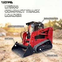 LTMG CE ISO Chine Mini-chargeuse compacte sur chenilles économique 0,5 m³ 1200 kg avec tambour EPA et machine à glace
