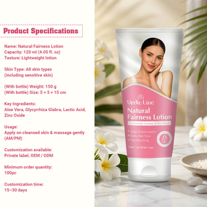 Lotion éclaircissante naturelle Vedic Line pour l'hydratation et l'unification du teint, soin quotidien de la peau disponible à un prix abordable - Product Image 4
