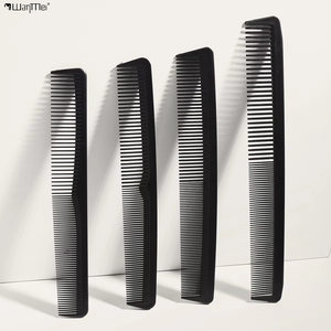 Peine de Corte Antiestático de Dientes Anchos de Carbono para Estilistas de Peluquería Wanmei con Logotipo Personalizado - Product Image 1