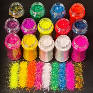 All'ingrosso più recente 2oZ Shaker Pet arcobaleno alla rinfusa grosso Glitter Mix per unghie natale Snowglobe alta lucentezza Glitter iridescente - Product Image 2