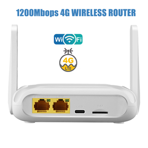 Bộ định tuyến Wifi 4G di động đa năng OPENWRT 1200Mbps <span class=keywords><strong>Wireless</strong></span> AC 4G LTE với 1 cổng WAN & 1 cổng <span class=keywords><strong>LAN</strong></span>, thiết kế nhỏ gọn - Product Image 4