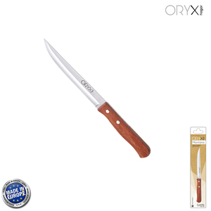 Coltello da Cucina Montana, Lama in Acciaio Inossidabile, 13 cm. Manico in Legno - Product Image 1