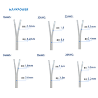 Kabel Listrik Transparan 18AWG 20AWG 22AWG 24AWG 26AWG 28AWG PVC Transparan 2 Inti untuk Lampu Gantung Kaca
