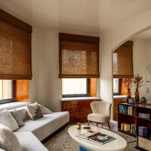 धूप की छाया घर की सजावट के लिए कस्टम प्राकृतिक कॉर्नलेस बांस अंधा - Product Image 1