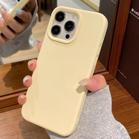 Style coréen Ins couleur unie adapté pour IPhone17 16 14 Pro Max coque de téléphone Silicone 15 couverture souple 13