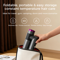 Secador de Pelo Iónico Profesional Binwang de 1200W y Alta Velocidad, 110,000 RPM, Plegable con Tecnología Plasma, para Autocaravanas, Hoteles y Uso en Exteriores