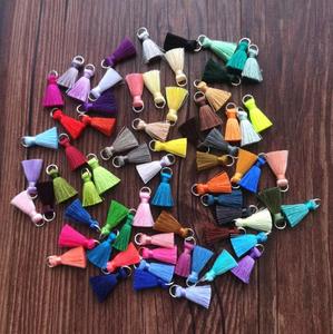 Sjzmm Miễn Phí Mẫu 2Cm <span class=keywords><strong>Mini</strong></span> Lụa Tua Rìa Đối với Trang Sức Making100 % Rayon Tua Cho Trang Sức Trang Trí - Product Image 1