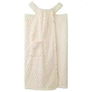 Cloud Plaid Samt Bad Kleid gewickelt Körper Mode Mikro faser Handtuch tragbar extra weich Badet uch nach Hause