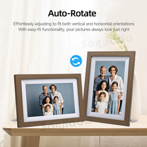 Cadre photo numérique intelligent 10,1 pouces avec écran tactile, lecture vidéo, envoi de photos via application téléphonique et Wi-Fi Cloud – Vente en gros usine - Product Image 5