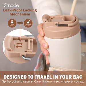 Hot-bán du lịch cà phê Mug với 100% rò rỉ bằng chứng Báo Chí Nắp tái sử dụng cách điện thép không gỉ cốc cà phê - Product Image 4