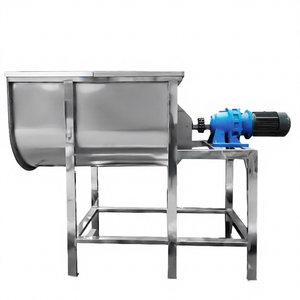 Mélangeur à ruban horizontal multifonctionnel, hermétique et anti-poussière, pour un mélange uniforme de poudres sèches, granulés, aliments, épices, aliments pour animaux et produits chimiques - Product Image 1