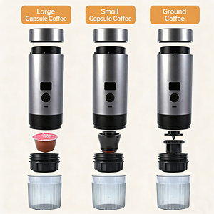 Cafetera Espresso Portátil con Pantalla Electrónica, Medidor, Extracción de Café en Polvo y Cápsulas, Acero Inoxidable con Función de Calentamiento - Product Image 5