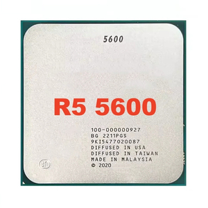 Processeur CPU R5 5600 à bon prix, 3,5 GHz, 6 cœurs, 12 threads, 7 nm, 32 Mo, 100-000000927, socket AM4, processeur de bureau original, CPU R5 5600 - Product Image 1