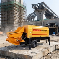 Pompe à béton portable mini, petite pompe à ciment et à coulis, moteur électrique pour la construction de tunnels et l'exploitation minière