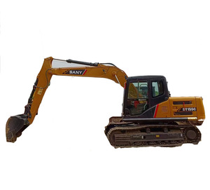 Excavatrice SANY SY155C d'occasion de 14 tonnes avec moteur Isuzu pour travaux d'aménagement paysager municipal et agricoles, dotée d'un moteur PLC - Product Image 2