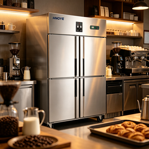 Congélateur vertical en acier inoxydable <span class=keywords><strong>à</strong></span> 6 portes, réfrigérateur commercial pour supermarché et cuisine - Product Image 5
