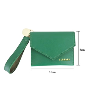Petit portefeuille en cuir coréen pour étudiants, porte-monnaie de bureau, sac de rangement avec fermeture à bouton - Product Image 5