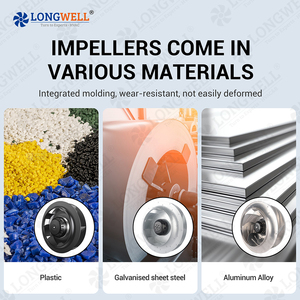 Longwell Tùy Chỉnh 133Mm AC 230V/115V Nhựa Lạc hậu Quạt Ly Tâm Với Bóng Mang 30W 2650 Rpm Miễn Phí Đứng Gắn - Product Image 3