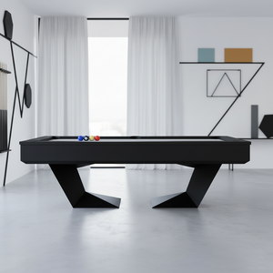 Table de billard multi-jeux Black Fusion United en bois massif et ardoise, avec poches en cuir et filet en coton, couleurs personnalisables - Product Image 3