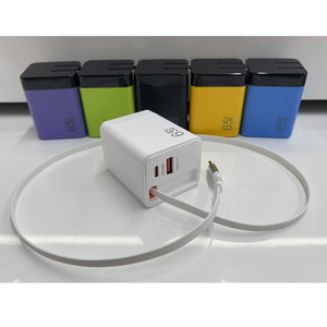 Cargador PD 3,0 de 65W con cable retráctil de 3,0, adaptador de pared USB dual C/A carga rápida para teléfono portátil - Product Image 6
