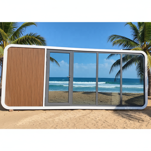 Casa Contenedor Cuadrada Tipo Cabaña <span class=keywords><strong>Apple</strong></span> de 5.8 Metros, Aislada, Transpirable, Reforzada, Integrada, con Estructura de Acero Prefabricada, Juego Completo, CE - Product Image 6