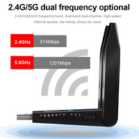Venta caliente USB Wifi 6 AX1800M Adaptador de doble banda 5G USB 3,0 Antena Combo Wlan Stick Dongle inalámbrico Adaptador USB externo