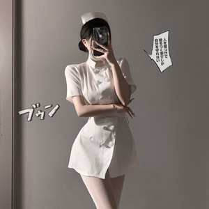 Sexy and alluring lingerie cosplay nurse uniform high-end plus size role-playing short skirt nightgown - Product Image 1