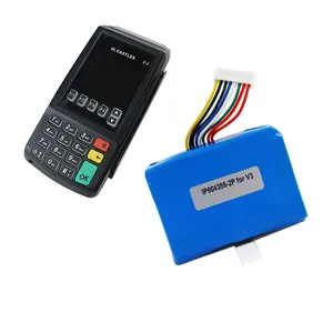 Pabrik 3.7v 2900mah terminal pos kualitas tinggi baterai IP604355 untuk baterai isi ulang pengganti castle V3