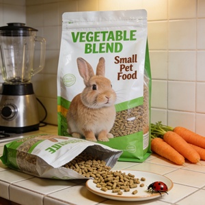 Özel Baskılı Folyo Poşet 5 8 10 kg 15Kg 20Kg Plastik Kilitli Poşet 8 Tarafı Yapıştırmalı Poşetler Kedi Köpek Maması Mylar Ambalaj Poşeti - Product Image 1