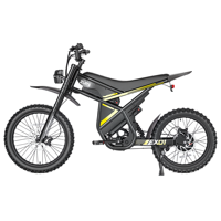 E Moto Dirt Bike moto électrique tout terrain 1500W 52V 2 batteries 68/140 km suspension complète freins à disque hydrauliques