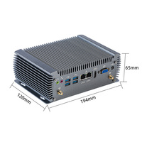 Ordinateur industriel sans ventilateur, processeur I5-7287U I7-7660U, faible consommation d'énergie, mini PC industriel, 6*USB 6*COM + affichage VGA