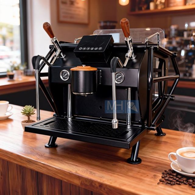 Professional Stainless Steel Dual Boilers E61 Rocket E61 Brewing Head Commercial Coffee Espresso Machine With Milk Frother