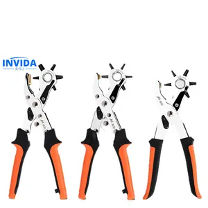 IVD-3539 High Quality Simple Model Hole Punch Hole Pliers For Belts Straps Fabric leather Easily Punches Perfect Round Holes