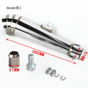 GY6 CG150 CB400 Cafe Racer <span class=keywords><strong>tubo</strong></span> <span class=keywords><strong>de</strong></span> <span class=keywords><strong>altavoz</strong></span> <span class=keywords><strong>de</strong></span> acero inoxidable UTV/ ATV/bicicleta <span class=keywords><strong>de</strong></span> Calle/<span class=keywords><strong>tubo</strong></span> silenciador <span class=keywords><strong>de</strong></span> <span class=keywords><strong>escape</strong></span> <span class=keywords><strong>de</strong></span> motocicleta todoterreno - Product Image 5