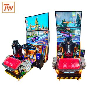 Machine d'arcade simulateur de course automobile City Sports, borne de jeu vidéo d'arcade à monnayeur pour zones de jeux - Product Image 4