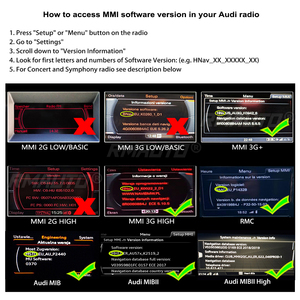 RMAUTO ระบบไร้สาย Apple CarPlay MMI สำหรับ Audi A4 A5 ปี 2009-2015 รองรับ Android Auto Mirror Link AirPlay ภาพกล้องถอยหลัง และ Car Play - Product Image 5